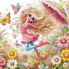 Load image into Gallery viewer, Diamond Painting - Partial Special Shaped - Cute little girl (30*30CM)

