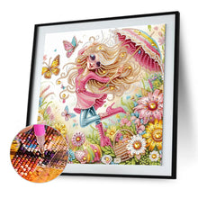 Load image into Gallery viewer, Diamond Painting - Partial Special Shaped - Cute little girl (30*30CM)
