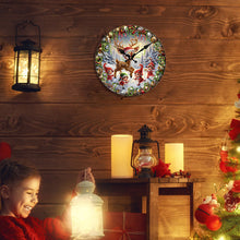 Load image into Gallery viewer, Christmas DIY Diamond Painting Clock Kits Diamond Art Wall Clock Home Wall Decor
