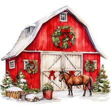 Load image into Gallery viewer, Diamond Painting - Full Round - Christmas house (40*40CM)
