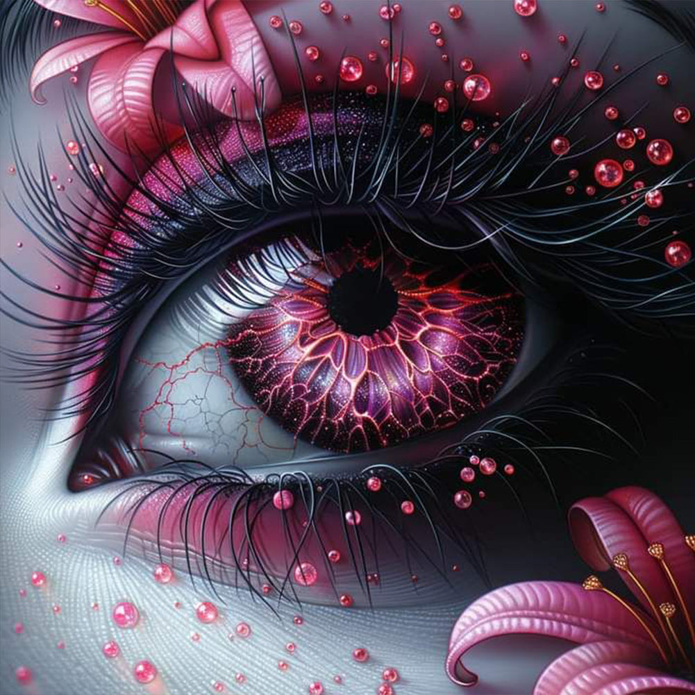 Diamond Painting - Full Round - Pink pupils (40*40CM)