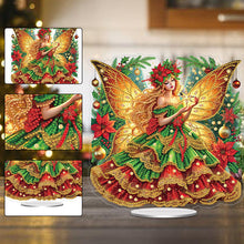 Load image into Gallery viewer, Acrylic Special Shape Xmas Tree Mermaid Table Top Diamond Painting Ornament Kits
