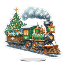 Load image into Gallery viewer, Acrylic Special Shape Xmas Tree Mermaid Table Top Diamond Painting Ornament Kits

