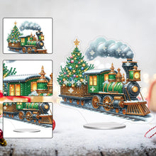 Load image into Gallery viewer, Acrylic Special Shape Xmas Tree Mermaid Table Top Diamond Painting Ornament Kits
