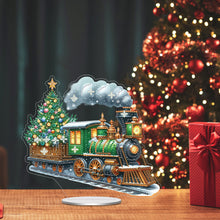 Load image into Gallery viewer, Acrylic Special Shape Xmas Tree Mermaid Table Top Diamond Painting Ornament Kits
