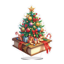 Load image into Gallery viewer, Acrylic Special Shape Xmas Tree Mermaid Table Top Diamond Painting Ornament Kits
