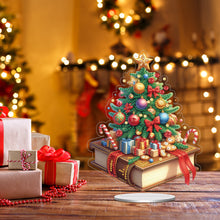 Load image into Gallery viewer, Acrylic Special Shape Xmas Tree Mermaid Table Top Diamond Painting Ornament Kits
