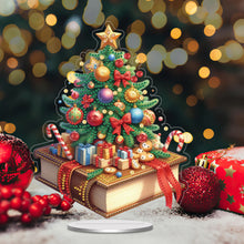 Load image into Gallery viewer, Acrylic Special Shape Xmas Tree Mermaid Table Top Diamond Painting Ornament Kits
