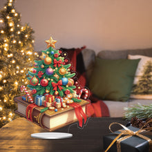 Load image into Gallery viewer, Acrylic Special Shape Xmas Tree Mermaid Table Top Diamond Painting Ornament Kits
