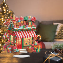 Load image into Gallery viewer, Acrylic Special Shape Xmas Tree Mermaid Table Top Diamond Painting Ornament Kits
