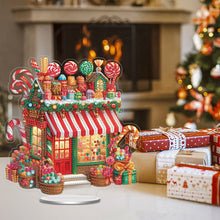 Load image into Gallery viewer, Acrylic Special Shape Xmas Tree Mermaid Table Top Diamond Painting Ornament Kits
