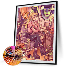 Load image into Gallery viewer, Diamond Painting - Full Square - Halloween girl (45*60CM)
