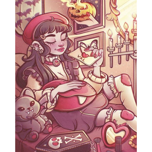 Diamond Painting - Full Square - Halloween girl (45*60CM)