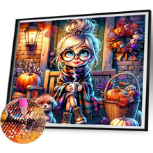 Load image into Gallery viewer, Diamond Painting - Full Square - Pumpkin girl (50*45CM)
