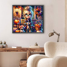 Load image into Gallery viewer, Diamond Painting - Full Square - Pumpkin girl (50*45CM)
