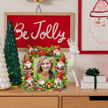 Load image into Gallery viewer, Acrylic Special Shape Christmas Gnome Table Top Diamond Painting Frame Kits
