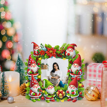Load image into Gallery viewer, Acrylic Special Shape Christmas Gnome Table Top Diamond Painting Frame Kits
