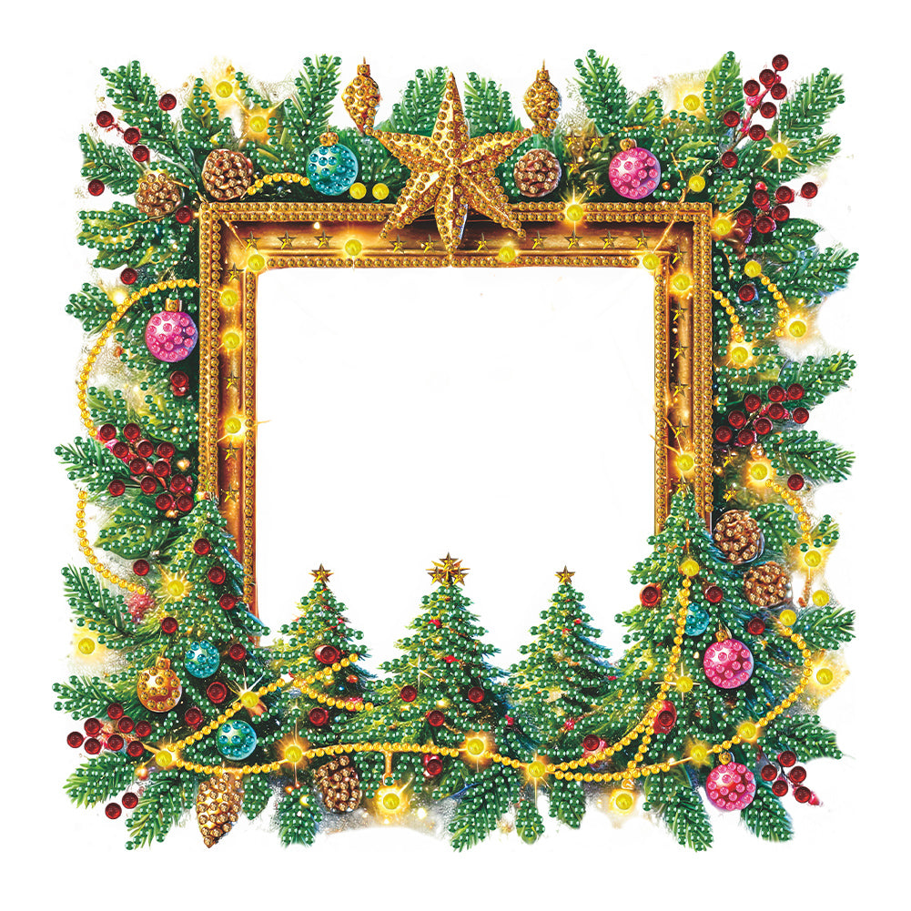 Acrylic Special Shape Christmas Gnome Table Top Diamond Painting Frame Kits