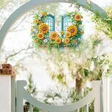Load image into Gallery viewer, Acrylic DIY Diamond Painting Hanging Pendant Home Decor (Sunflower Window)
