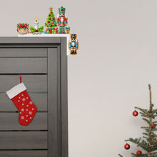 Load image into Gallery viewer, Wooden Christmas Nutcracker Diamond Painting Door Topper Decor Party Ornament
