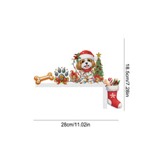 Load image into Gallery viewer, Wooden Christmas Dog DIY Diamond Painting Door Topper Decor for Party Ornament
