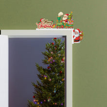 Load image into Gallery viewer, Wooden Santa Claus 5D DIY Diamond Painting Door Topper Decor for Party Ornament
