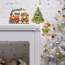 Load image into Gallery viewer, Wooden Christmas Cookie Tree Diamond Painting Door Topper Decor Party Ornament

