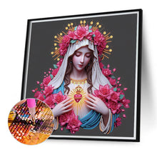 Load image into Gallery viewer, Diamond Painting - Partial Special Shaped - Faith Girl (40*40CM)
