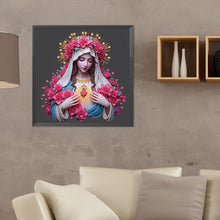 Load image into Gallery viewer, Diamond Painting - Partial Special Shaped - Faith Girl (40*40CM)
