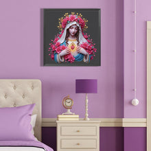 Load image into Gallery viewer, Diamond Painting - Partial Special Shaped - Faith Girl (40*40CM)
