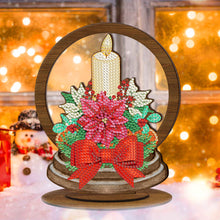 Load image into Gallery viewer, Wooden Christmas Table Top Diamond Painting Ornament Kits Xmas Home Decor (A)
