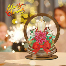 Load image into Gallery viewer, Wooden Christmas Table Top Diamond Painting Ornament Kits Xmas Home Decor (A)

