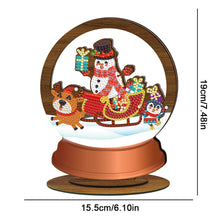 Load image into Gallery viewer, Wooden Christmas Table Top Diamond Painting Ornament Kits Xmas Home Decor (C)
