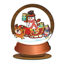 Load image into Gallery viewer, Wooden Christmas Table Top Diamond Painting Ornament Kits Xmas Home Decor (C)
