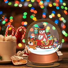 Load image into Gallery viewer, Wooden Christmas Table Top Diamond Painting Ornament Kits Xmas Home Decor (C)
