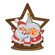 Load image into Gallery viewer, Wooden Christmas Table Top Diamond Painting Ornament Kits Xmas Home Decor (D)
