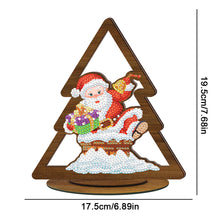 Load image into Gallery viewer, Wooden Christmas Table Top Diamond Painting Ornament Kits Xmas Home Decor (E)
