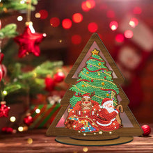 Load image into Gallery viewer, Wooden Christmas Table Top Diamond Painting Ornament Kits Xmas Home Decor (G)
