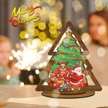 Load image into Gallery viewer, Wooden Christmas Table Top Diamond Painting Ornament Kits Xmas Home Decor (G)
