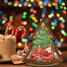 Load image into Gallery viewer, Wooden Christmas Table Top Diamond Painting Ornament Kits Xmas Home Decor (G)
