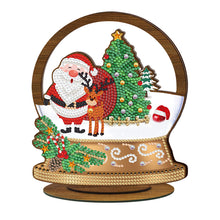 Load image into Gallery viewer, Wooden Christmas Table Top Diamond Painting Ornament Kits Xmas Home Decor (H)
