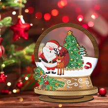 Load image into Gallery viewer, Wooden Christmas Table Top Diamond Painting Ornament Kits Xmas Home Decor (H)
