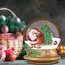 Load image into Gallery viewer, Wooden Christmas Table Top Diamond Painting Ornament Kits Xmas Home Decor (H)
