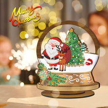 Load image into Gallery viewer, Wooden Christmas Table Top Diamond Painting Ornament Kits Xmas Home Decor (H)
