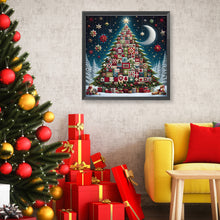 Load image into Gallery viewer, Diamond Painting - Full Round - Crescent Moon Christmas Tree (50*50CM)
