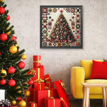 Load image into Gallery viewer, Diamond Painting - Full Round - Abstract Fabric Christmas Tree (50*50CM)
