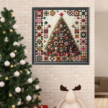 Load image into Gallery viewer, Diamond Painting - Full Round - Abstract Fabric Christmas Tree (50*50CM)
