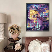 Load image into Gallery viewer, AB Diamond Painting - Full Round - Modern little witch (40*50CM)
