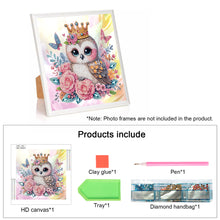 Load image into Gallery viewer, Diamond Painting - Partial Special Shaped - Owl (30*30CM)
