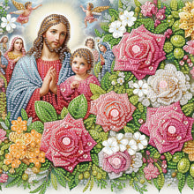Load image into Gallery viewer, Diamond Painting - Partial Special Shaped - Our Lady of Jesus (30*30CM)
